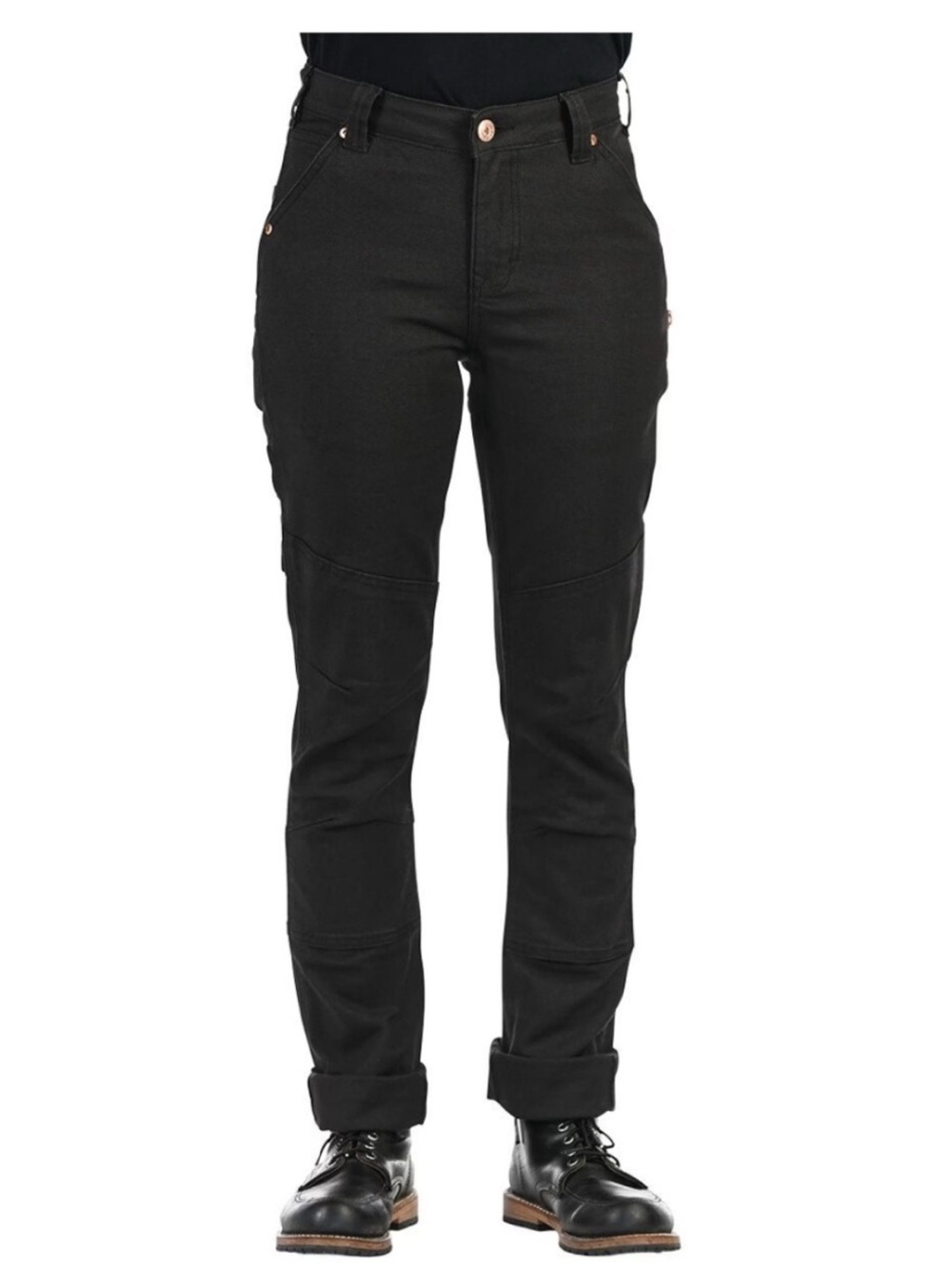 Dovetail Workwear Go To Stretch Canvas Black Utility Pants . Women’s 14